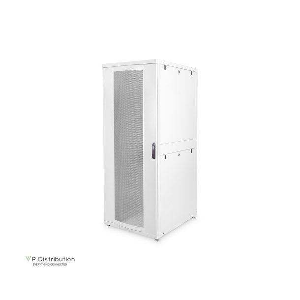 Digitus 42U server rack, Unique, 2050x800x1000 mm perforated steel doors, color grey (RAL 7035)