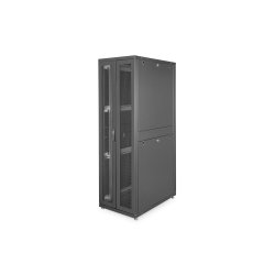 Digitus 42U server rack, Unique, 2050x600x1000 mm perforated steel doors, color black (RAL 9005)