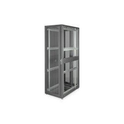 Digitus 42U server rack, Unique, 2050x600x1000 mm perforated steel doors, color black (RAL 9005)