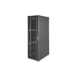 Digitus 42U server rack, Unique, 2050x600x1000 mm perforated steel doors, color black (RAL 9005)
