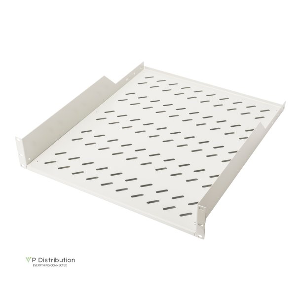 Digitus 2U fixed shelf for racks from 800 mm depth 88,5x482x552 mm, up to 25 kg, grey (RAL 7035)