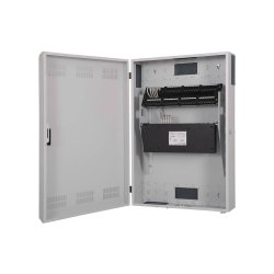 Digitus Wall mounting cabinet, slim, 900x600x200 mm 3U horizontal and 3U vertical, grey (RAL 7035)