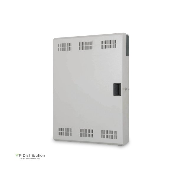 Digitus Wall mounting cabinet, slim, 900x600x200 mm 3U horizontal and 3U vertical, grey (RAL 7035)