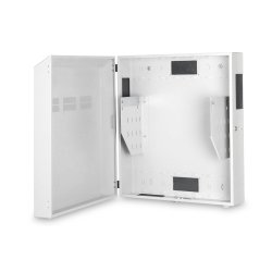 Digitus Wall mounting cabinet, slim 800x640x220 mm, 4U vertical, color grey (RAL 7035)