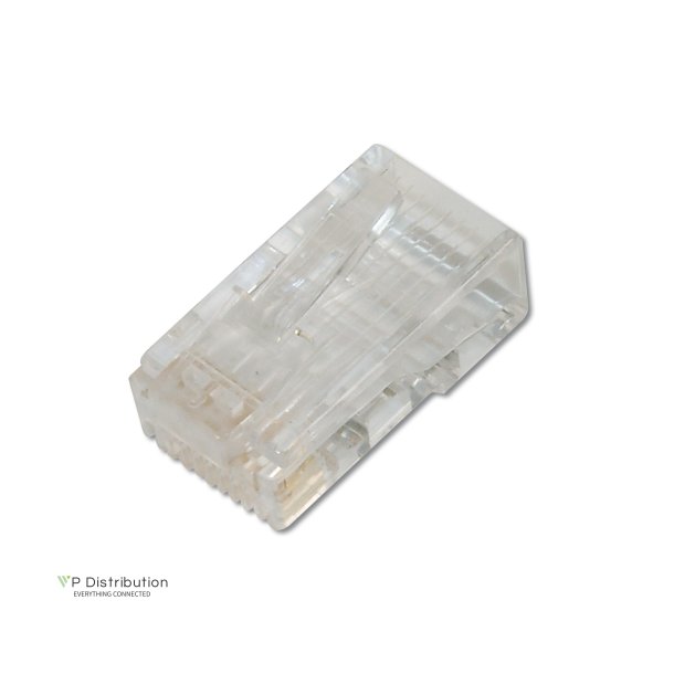 CAT 6 Modular Plug, 8P8C, unshielded for Round Cable, 100 pcs. pack