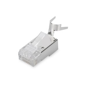 CAT 6A Modular Plug, 8P8C, shielded for solid wire AWG 22-23,100 pcs. pack