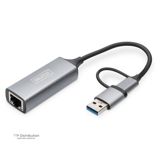 Digitus USB3.0/USB C 3.1 to 2.5G Ethernet Adapter