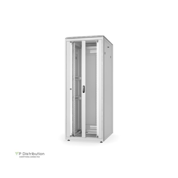 Digitus 42U network cabinet, Unique, 2053x800x1000 mm double glass front door, grey