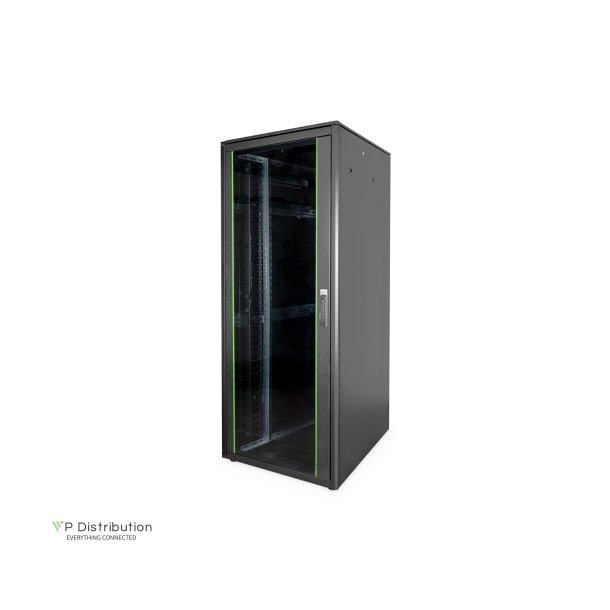 Digitus 42U network cabinet, Varioflex-N, 800 x 1000 mm,bl single glass front- and double steel rear door