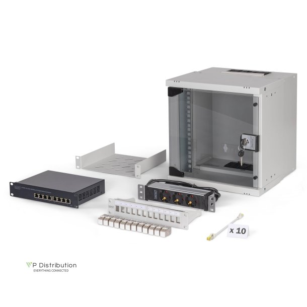 10" network bundle, 6U cabinet and equipment, gr SOHO Pro version, unmounted