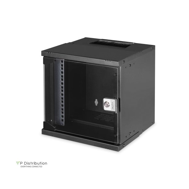 Digitus 10" 6U wall mounting cabinet, SOHO PRO 325 x 315 x 300 mm, black