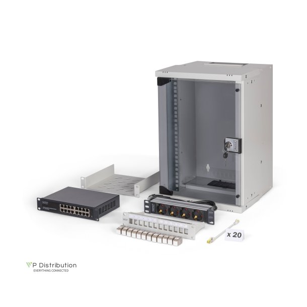 10" network bundle, 9U cabinet and equipment, gr SOHO Pro version, unmounted