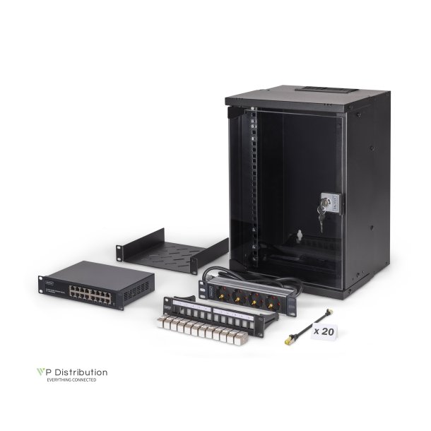 10" network bundle, 9U cabinet and equipment, bl SOHO Pro version, unmounted