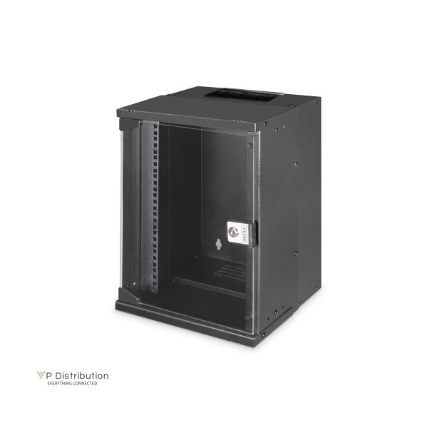 Digitus 10" 9U wall mounting cabinet, SOHO PRO 460 x 315 x 300 mm, black