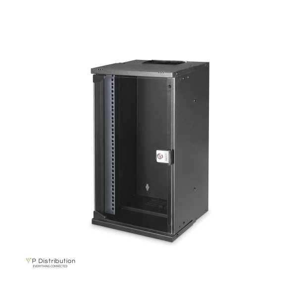 Digitus 10" 12U wall mounting cabinet, SOHO PRO 595 x 315 x 300 mm, black