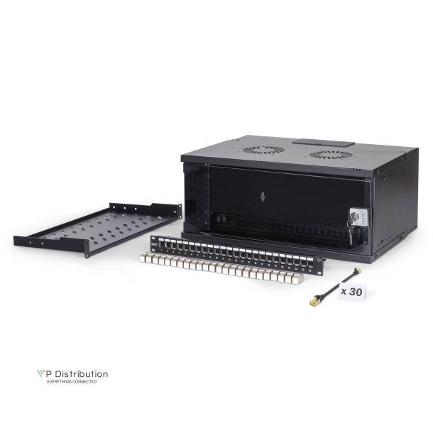 19" network bundle, 4U cabinet and equipment, bl SOHO Pro version, unmounted