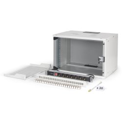 19" network bundle, 7U cabinet and equipment, gr SOHO Pro version, unmounted