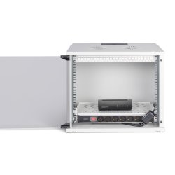 19" network bundle, 9U cabinet and equipment, gr SOHO Pro version, unmounted