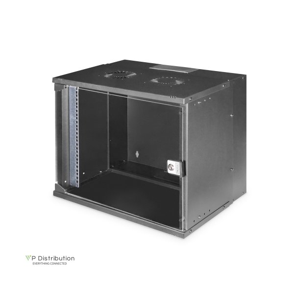Digitus 19" 9U wall mounting cabinet, SOHO PRO 460 x 540 x 400 mm, black