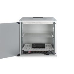 19" network bundle, 12U cabinet and equipment, gr SOHO Pro version, unmounted