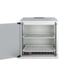 19" network bundle, 12U cabinet and equipment, gr SOHO Pro version, unmounted