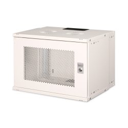 19" 7U wall mounting cabinet, SOHO Pro perforated door, 370 x 540 x 400 mm, unmounted, gr
