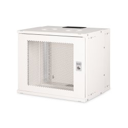 19" 9U wall mounting cabinet, SOHO Pro perforated door, 460 x 540 x 400 mm, unmounted, gr