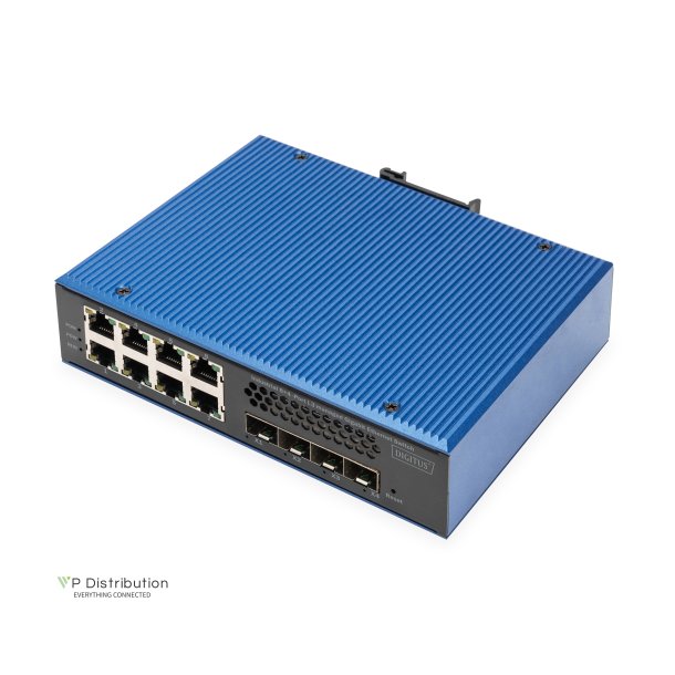 Digitus Ind. 8+4SFP+PortL3 managed Gigabit Ethernet Switch 8 x GE RJ45 + 4 SFP+ Port