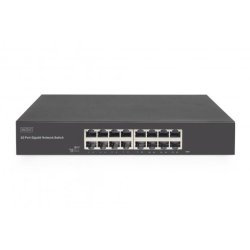16-Port Gigabit Switch, 19 inch, Unmanaged