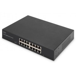 16-Port Gigabit Switch, 19 inch, Unmanaged