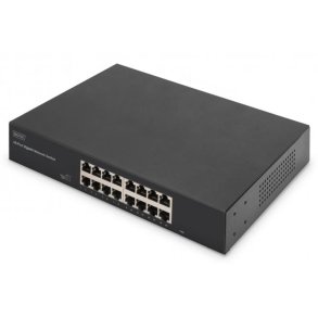 16-Port Gigabit Switch, 19 inch, Unmanaged