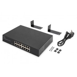 16-Port Gigabit Switch, 19 inch, Unmanaged