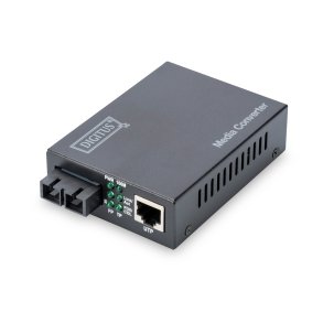 Digitus Fast Ethernet Media Converter, Singlemode SC connector, 1310nm, up to 20km