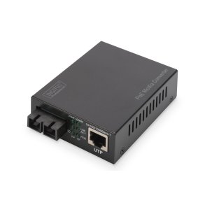 Digitus Gigabit Ethernet PoE+ Media Converter, Multimode 802.3at, 30W, SC connector, up to 0.5km