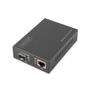 Digitus 10 Gigabit Ethernet Media Converter, SFP supports 1G, 2.5G, 5G and 10G, open slot