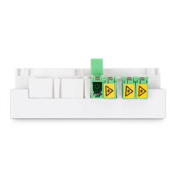 FTTH Outlet, with 2x LC (APC) DX adapter Surfacemount