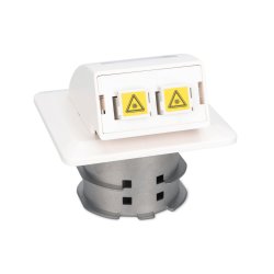 Fiber Flush Mount Wall-Outlet For SC and LC Adapter
