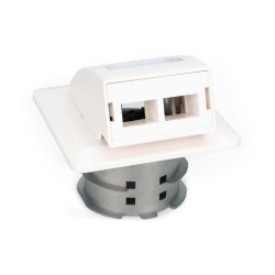 Fiber Flush Mount Wall-Outlet For SC and LC Adapter