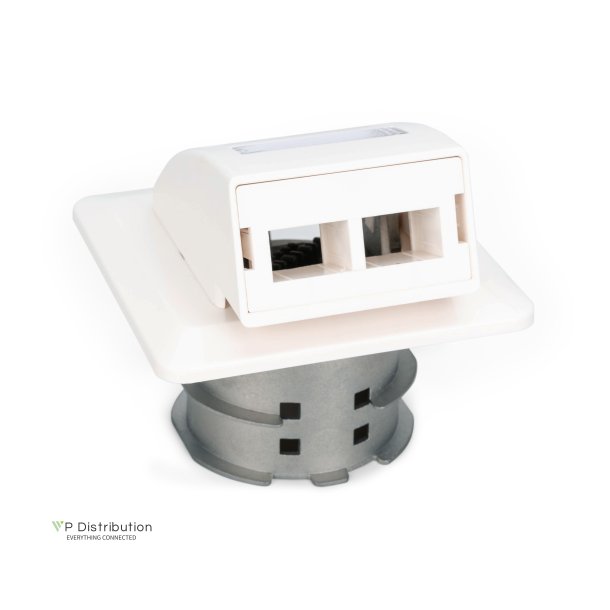 Fiber Flush Mount Wall-Outlet For SC and LC Adapter