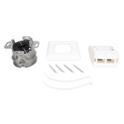 Fiber Flush Mount Wall-Outlet For SC and LC Adapter
