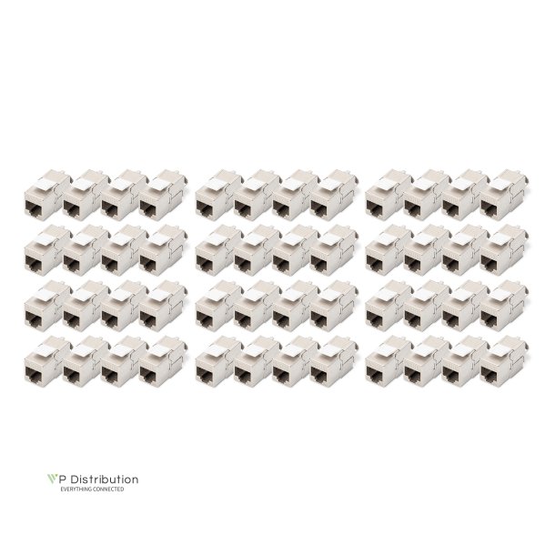 CAT 6A Keystone Jack, shielded, 48 pcs. toolfree connection