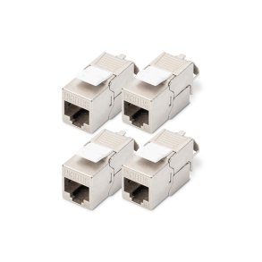 CAT 6A Keystone Jack, shielded, 4 pcs. tool free connection