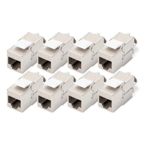 CAT 6A Keystone Jack, shielded, 8 pcs. tool free connection