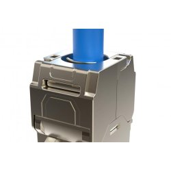 CAT 6A short keystone module, shielded, tool-free mounting connection