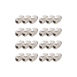 CAT 6A Keystone Jack, shielded tool free connec., set 24 pcs