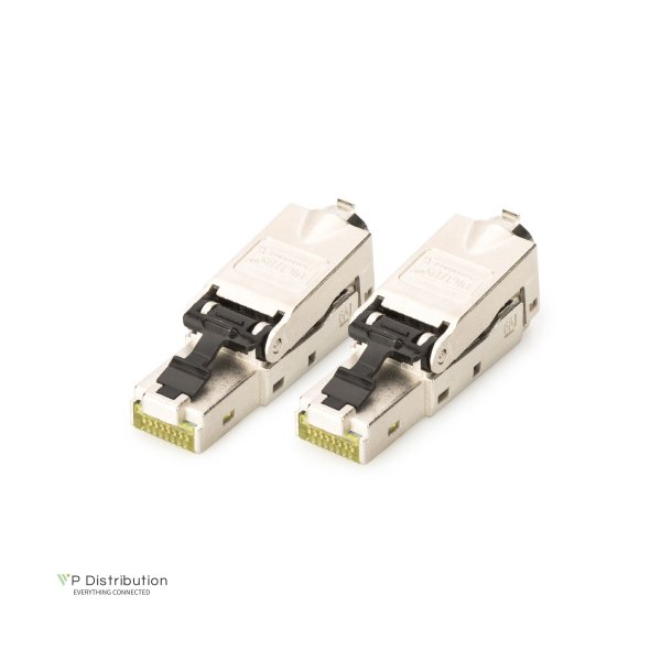 CAT 6A Field Termination Plug, STP, dust cap, TIA 568-A,B,Profinet, 2 pcs.