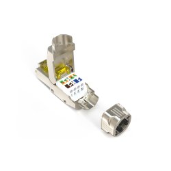 CAT 6A tool-less connector, AWG 22-27, supports up to 4PPoE, IEEE802.3bt
