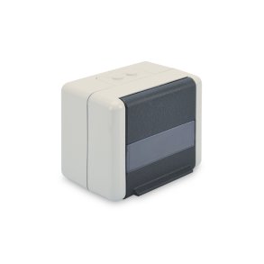 Outdoor Mount Box for Keystone Modules, IP44, surface mount, optional inlet, for 2x keystones