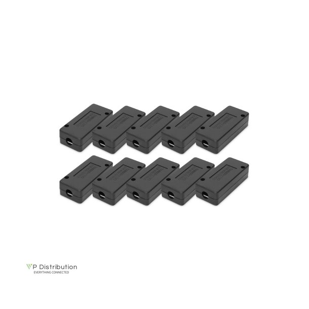Junction Box CAT 7, 600 MHz, LSA strips for AWG 22-26,fully shielded, comp. design,26x35x80mm