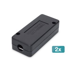 Junction Box CAT 7, 600 MHz, LSA strips for AWG 22-26,fully shielded, comp. design,26x35x80mm